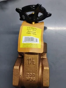 Dixon BGV150 Brass Gate Valve, 1-1/2 in FNPT, 200 psi - Picture 1 of 1