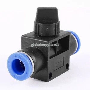 A● HVFF10 T-shaped 10mm to 10mm Tubing Connecter Pneumatic Flow Control Valve - Imagen 1 de 3