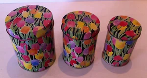 Popprint Cylindrical Floral Tin Collection - Bild 1 von 12