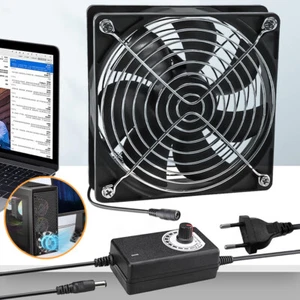 12V Abluftventilator mit Drehzahlregelung 120mm Gehäuselüfter Computer Lüfter DE - Bild 1 von 12