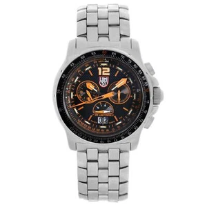 Luminox F-35 Lightning II Steel 44mm Chronograph Black Dial Quartz Watch A.9382 - Picture 1 of 4