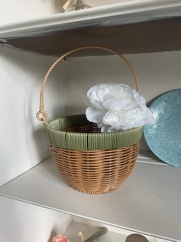 Target bullseye woven basket with green trim NEW spring 2023 Cover