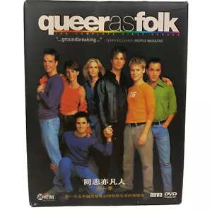Rare QUEER AS FOLK DVDs Complete 1st Season 8- Disc Asian Import VG - Picture 1 of 11