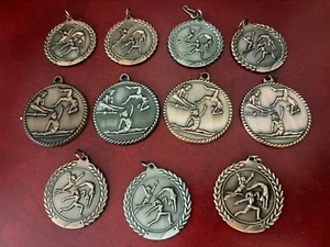 Lot Gymnastics Medals Metals NOT Engraved Mixed Set 11 Awards Athletics Athlete - Picture 1 of 1