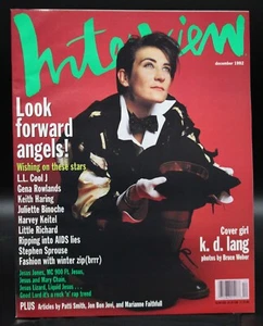 Interview Dec 1992 KD Lang Cover LL Cool J Patti Smith Bon Jovi Anna Nicole NM - Picture 1 of 3