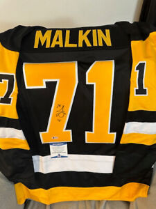 Evgeni Malkin Pittsburgh Penguins Autographed Jersey Beckett Authenticated