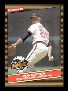 Donruss Highlights 16 Don Sutton 1986 nuovo con scatola o migliore BXCP57 - Foto 1 di 2