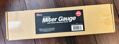 Medidor inglete de precisión con cerca ingleteadora de aluminio con extremos en ángulo de 45 grados para... Foto 1 de 3