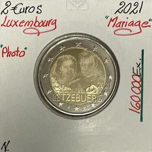 Luxembourg - 2 Euro 2021 - Mariage du Grand Duc Henri (Version Photo) - Picture 1 of 1
