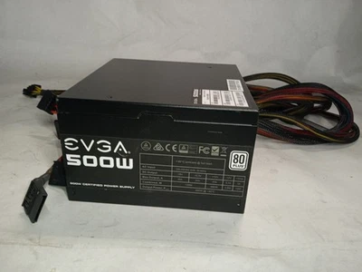 EVGA 500W W1 Power Supply Non Modular 80 Plus - Image 1 of 4