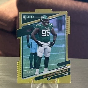2021 Panini Donruss - Quinnen Williams #41 Press Proof Gold Die-Cut /25 - Picture 1 of 2