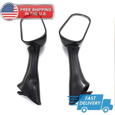 Espejos retrovisores negros Racing para Honda 1993-1996 CBR1000F/1990-1997 VFR750F Foto 1 de 4