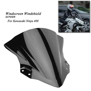 Parabrisas negro carenado pantalla para Kawasaki Ninja 250 400 2018-2023 - Imagen 1 de 14