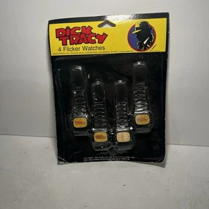 Relojes parpadeantes holográficos vintage Dick Tracy Disney - Nuevo stock antiguo - Imagen 1 de 3