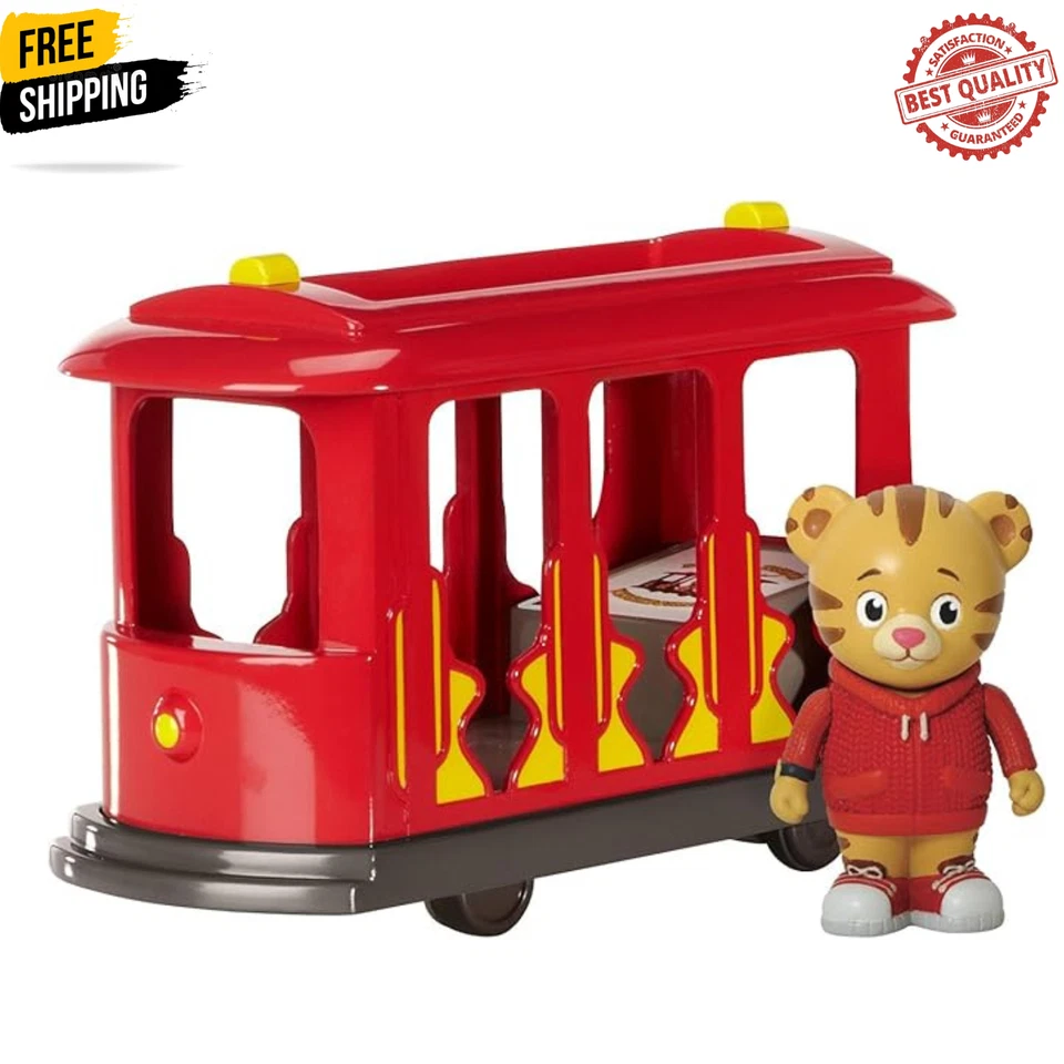 Carro con figura de Daniel Tiger incluida, acción Pull Back and Go con diversión T... Foto 1 de 3