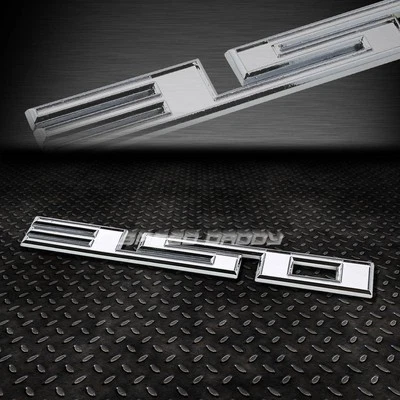 PARAGOLPES DE METAL MALETERO PARRILLA GUARDABARROS EMBLEMA CALCOMANÍA PEGATINA INSIGNIA CROMO GM SBC 350 5.7 Foto 1 de 2