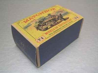 Modelos Matchbox de Antaño Y8 Sunbeam Motocicleta y Sidecar - Solo Caja Foto 1 de 4