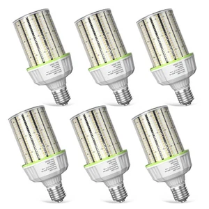6Pack 80W LED Corn Light Bulb AC110-277V,12000lm E39 Mogul Base 6000K Cool NEW - Picture 1 of 12