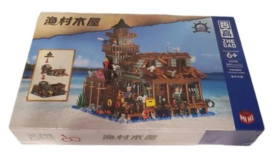 Legos Zhe Gao 00981 Fisherman Village Cabin building block Toys Children Collect - Image 1 of 4