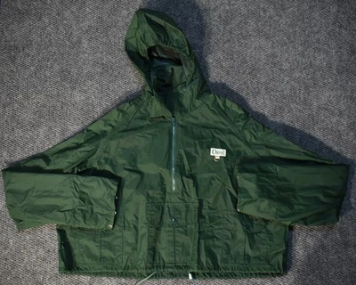 De Colección Orvis Mujer’s Verde Sudadera con Capucha Abrigo de Lluvia Chaqueta Recortada XL Foto 1 de 4