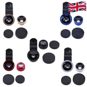 3 in 1 Fish Eye+ Wide Angle+ Macro Camera Lens Kit for Phone - Photo 1 sur 14