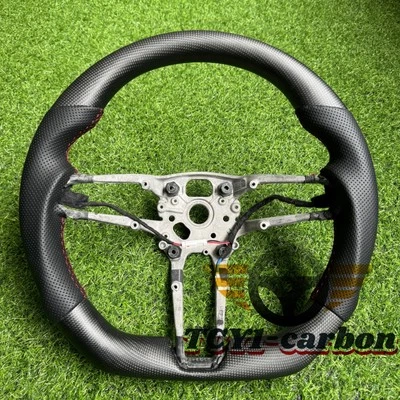 Matte Carbon Fiber Steering Wheel for Porsche Macan Taycan Panamera with Heated - Image 1 of 4