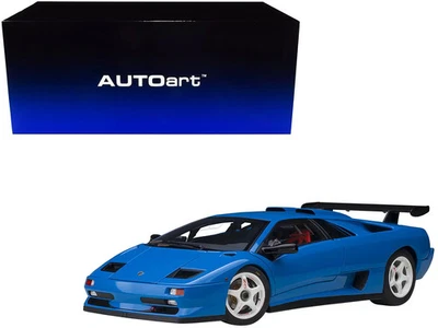 Coche modelo Lamborghini Diablo SV-R Blu Le Mans azul 1/18 de Autoart Foto 1 de 2