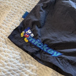 VINTAGE Y2K 90s Disney Store Swim Trunk Shorts Men’s L Large Blue Mickey Mouse - Picture 1 of 5