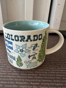 Starbucks Denver Colorado Been There Series Collector Coffee Mug Green 14oz - Picture 1 of 10
