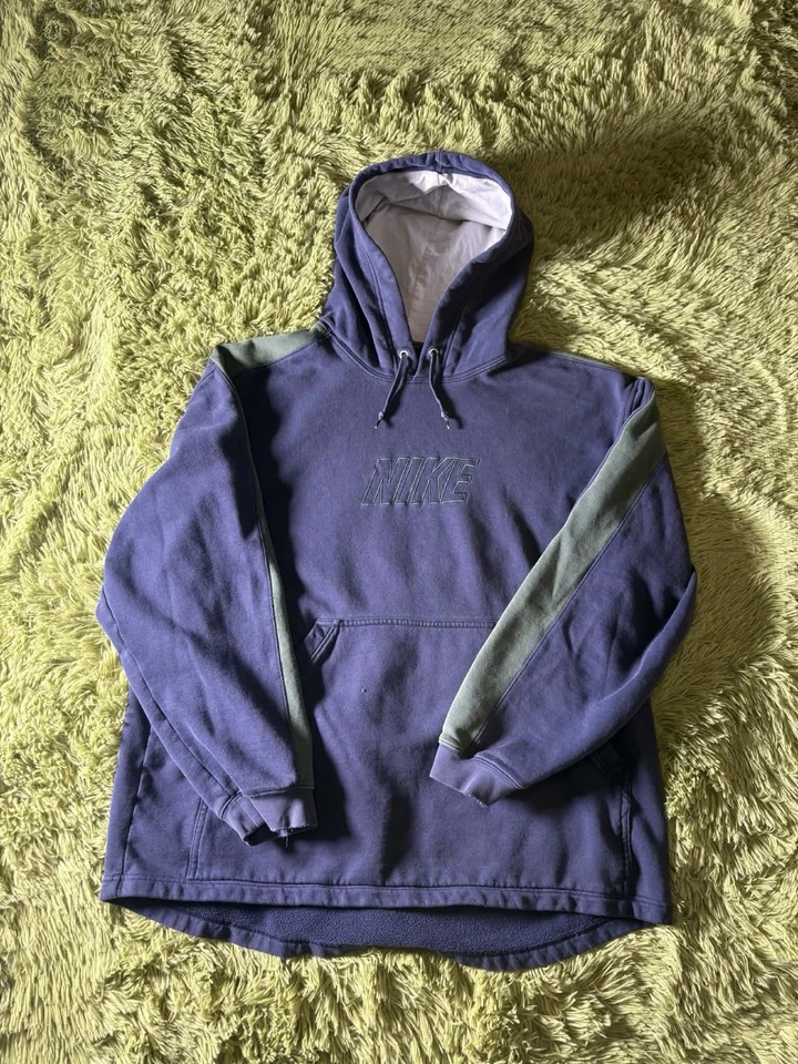 Sudadera con Capucha Vintage Nike Big Spellout Bordada Script Logo Talla XL!!! Foto 1 de 4