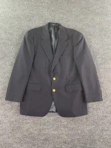 Polo University Club Ralph Lauren Blazer 41 S Navy Wool Golden Button Designer - Picture 1 of 14