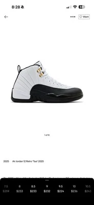 Air Jordan 12 Retro Taxi Foto 1 de 4