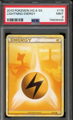 2010 Pokemon HG&SS Lightning Energy #118 PSA 9 Mint - Image 1 of 2