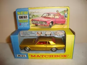 MATCHBOX KING SIZE K-21 MERCURY COUGAR - NR MINT in original BOX - Picture 1 of 12