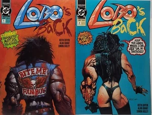 Lobo's Back #1 & #2 Combo 9.8 quasi nuovo/come nuovo per entrambe le pagine bianche DC Comics - Foto 1 di 10