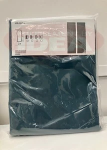 New IKEA MAJGULL Dark Turquoise Blackout Curtains 1 Pair (57x98 ") 604.881.11 - Picture 1 of 2