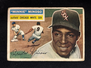 MINNIE MINOSO 1956 Topps Baseball #125 CHICAGO WHITE SOX Vintage