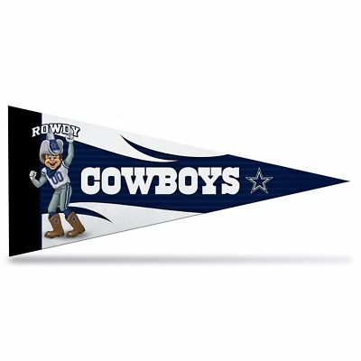 Dallas Cowboys NFL Mascota Mini Banderín 9"x4", Nuevo, Fieltro, Hecho en EE. UU.  Foto 1 de 4