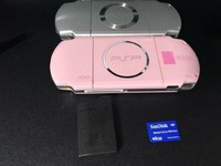 PSP 3000 There is a little scratches and dirt Silver & Pink AKB48 Japan