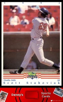 1992 Classic Best #299 Scott Stahoviak Visalia Oaks Baseball Card - Image 1 of 2