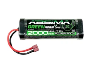 Absima Greenhorn 2 NiMH Stick batteria 7.2V 2000mAh con spina a T AB-4100006  - Foto 1 di 1