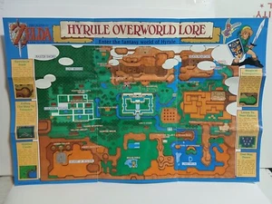 Original Legend of Zelda A Link to Past World Dungeon Map Super Nintendo SNES - Picture 1 of 4