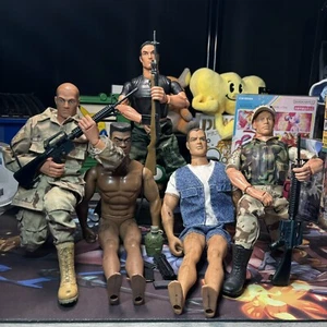 Vintage Hasbro Gi Joe 12" Inch Actionfigur gemischt 5 Stück mit Zubehör - Bild 1 von 12