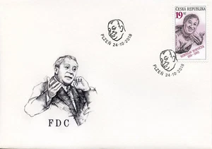 Czech Rep 2018 FDC Miroslav Hornicek Czech Actor 1v Cover Actors People Stamps - Picture 1 of 1