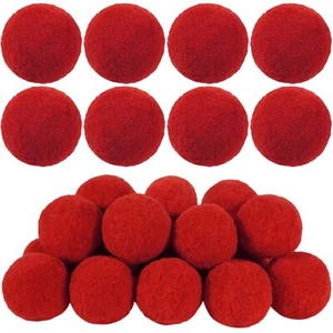 20 Pieces Red Pom Poms Balls 2 Inch for DIY Craft Valentines Day Costume Supp... - Picture 1 of 7