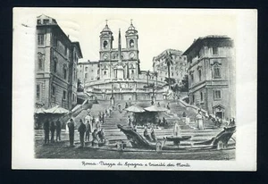AK Latium - Rom - Spanische Treppe und Dreifaltigkeit der Berge - Bild 1 von 1