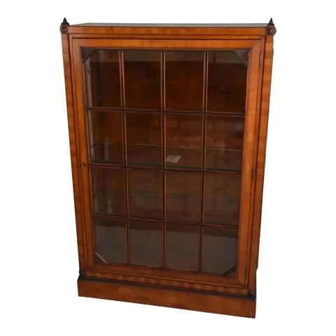 Satinwood Antique Biedermeier Bookcase/Display Cabinet Cover