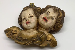 Vintage Carved Cherub Putti Heads Angelic Classic Look - Picture 1 of 6
