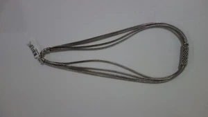 Collana Kohls Multi Rete Filo con Avvolgente Argento Sterling $500 - Foto 1 di 6