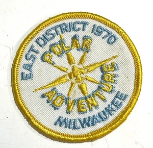 Vintage 1970 BSA Boy Scouts Polar Adventure Milwaukee Wisconsin Circle Patch - Picture 1 of 4